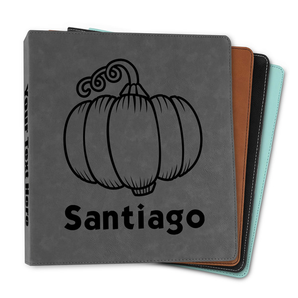 Custom Pumpkins Leather Binder - 1" (Personalized)