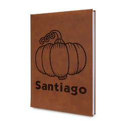 Pumpkins Leather Sketchbook - Small - Double Sided (Personalized)