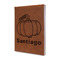 Pumpkins Leather Sketchbook - Small - Single Sided (Personalized)