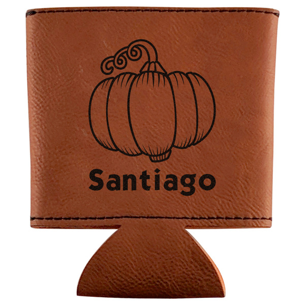 Custom Pumpkins Leatherette Can Sleeve (Personalized)