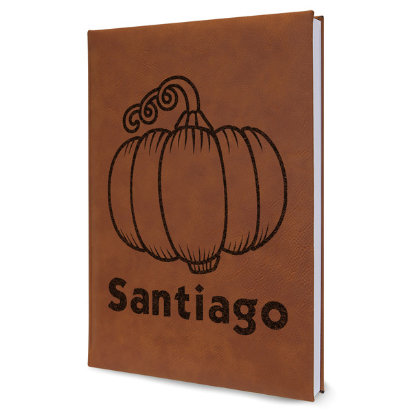 Custom Pumpkins Leatherette Journal - Large - Single Sided (Personalized)