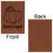 Pumpkins Leatherette Journal - Large - Single Sided - Front & Back View