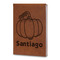 Pumpkins Leatherette Journal - Large - Double Sided (Personalized)