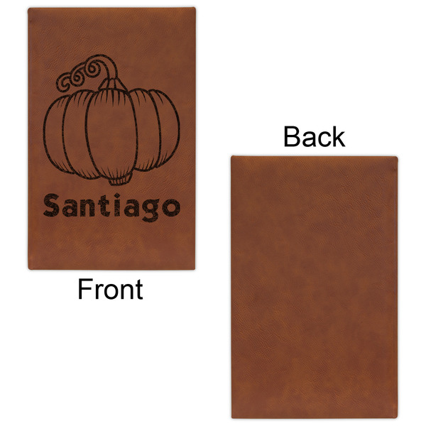 Pumpkins Leatherette Sketchbooks - Small - Single Sided - Front & Back View