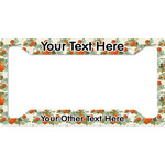 Pumpkins License Plate Frame - Style A (Personalized)