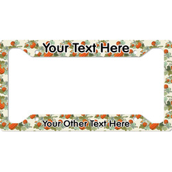 Pumpkins License Plate Frame (Personalized)