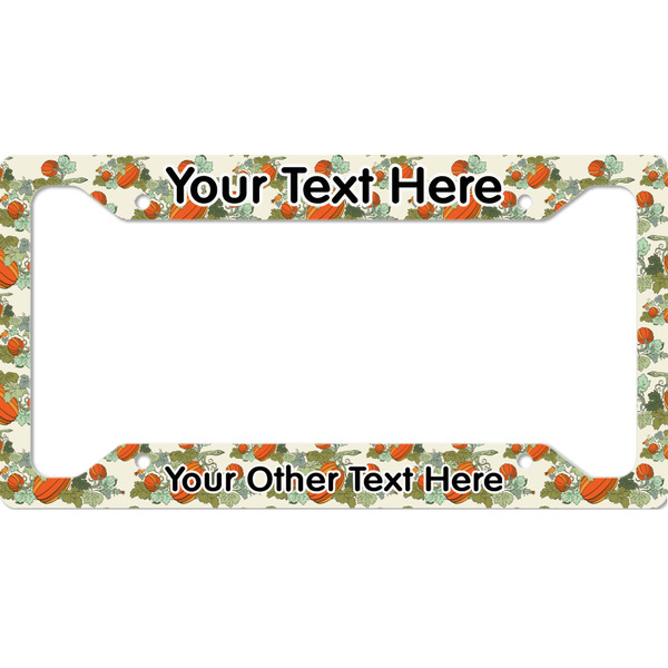 Custom Pumpkins License Plate Frame - Style A (Personalized)