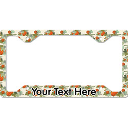 Pumpkins License Plate Frame - Style C (Personalized)