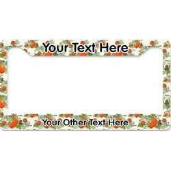 Pumpkins License Plate Frame - Style B (Personalized)