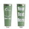 Pumpkins Light Green RTIC Everyday Tumbler - 28 oz. - Front and Back