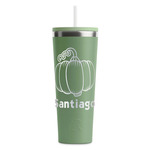 Pumpkins RTIC Everyday Tumbler with Straw - 28oz - Light Green - Single-Sided (Personalized)