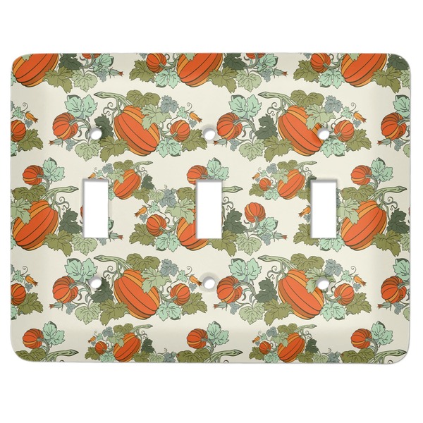Custom Pumpkins Light Switch Cover (3 Toggle Plate)