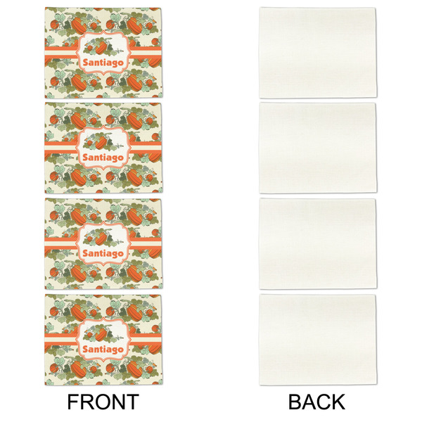 Pumpkins Linen Placemat - APPROVAL Set of 4 (single sided)