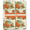 Pumpkins Linen Placemat - Folded Half (double sided)