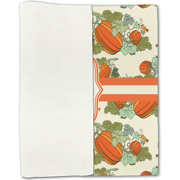 Pumpkins Linen Placemat - Folded Half