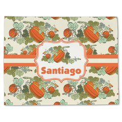 Pumpkins Single-Sided Linen Placemat - Single w/ Name or Text