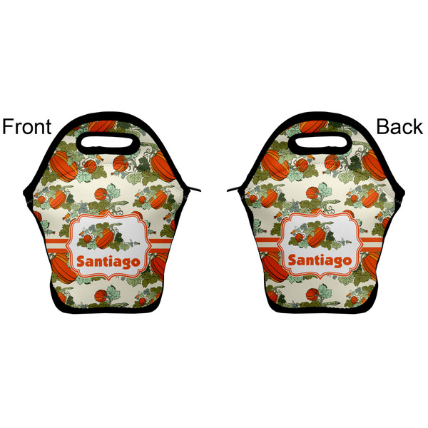 Pumpkins Lunch Bag - Front and Back