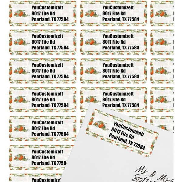Pumpkins Mailing Label on Envelope - Multiple Labels