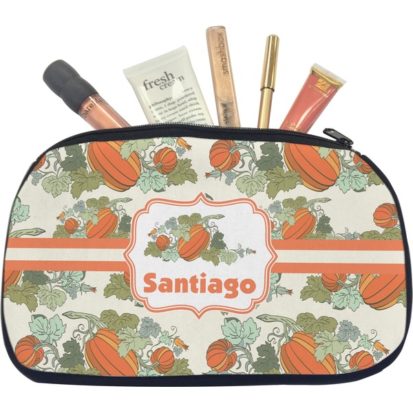 Custom Pumpkins Makeup / Cosmetic Bag - Medium (Personalized)