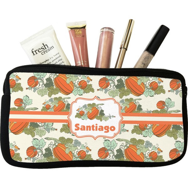 Custom Pumpkins Makeup / Cosmetic Bag - Small (Personalized)