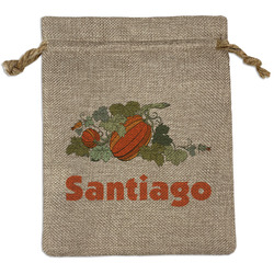 Pumpkins Burlap Gift Bag (Personalized)