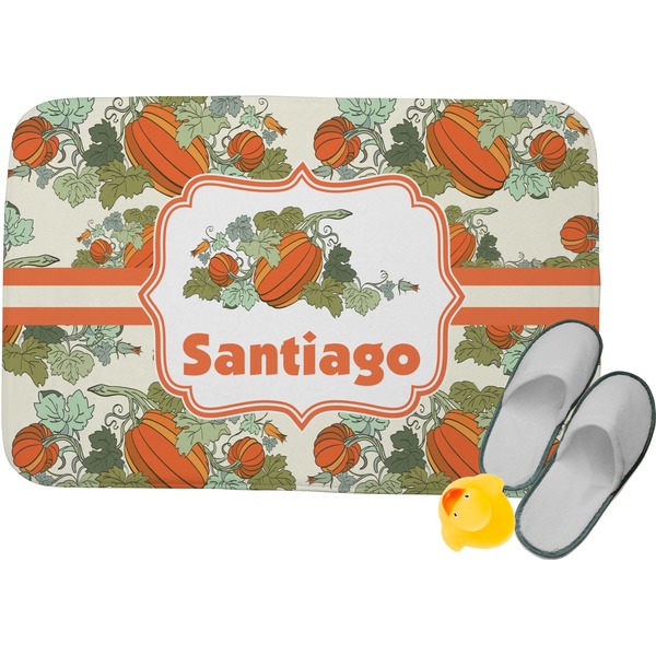 Custom Pumpkins Memory Foam Bath Mat - 24"x17" (Personalized)