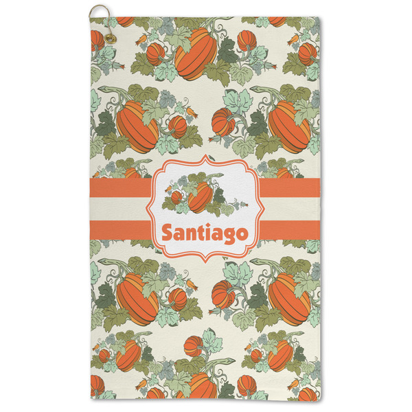 Custom Pumpkins Microfiber Golf Towel (Personalized)