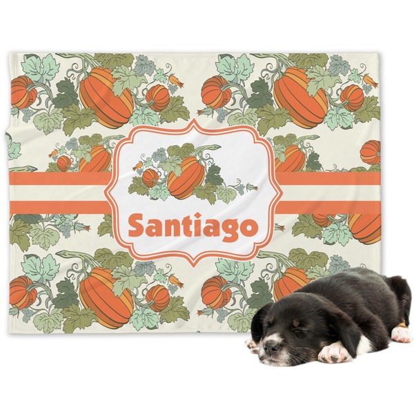 Custom Pumpkins Dog Blanket (Personalized)