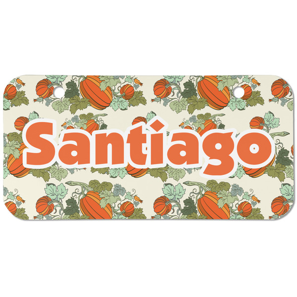 Custom Pumpkins Mini/Bicycle License Plate (2 Holes) (Personalized)