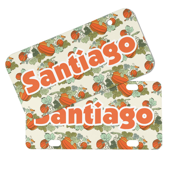 Pumpkins Mini License Plates - MAIN (4 and 2 Holes)