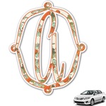 Pumpkins Monogram Car Decal (Personalized)