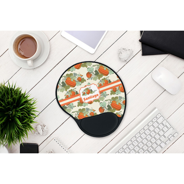 Pumpkins Mouse Pad with Wrist Rest - LIFESYTLE 1