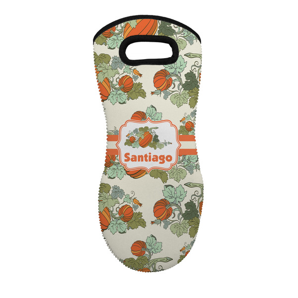Custom Pumpkins Neoprene Oven Mitt - Single w/ Name or Text