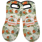 Pumpkins Neoprene Oven Mitts - Set of 2 w/ Name or Text