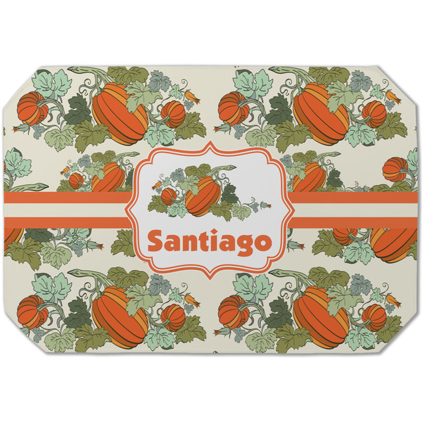 Custom Pumpkins Dining Table Mat - Octagon (Single-Sided) w/ Name or Text