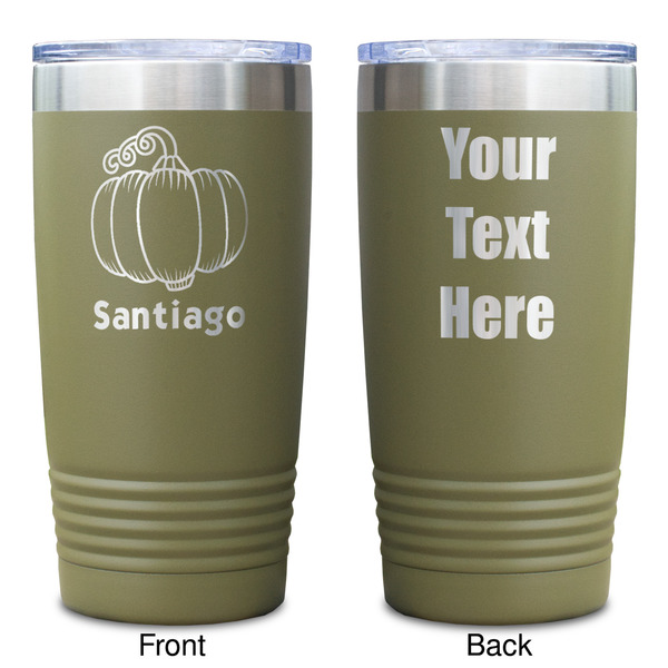 Pumpkins Olive Polar Camel Tumbler - 20oz - Double Sided - Approval