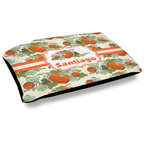 Custom Pumpkins Outdoor Dog Bed - Large (Personalized)