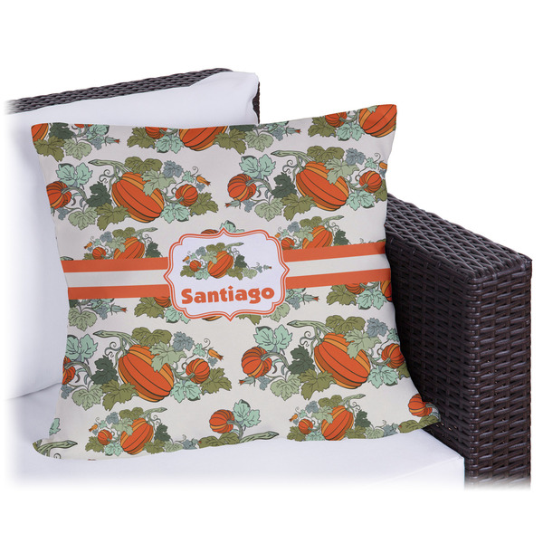Custom Pumpkins Outdoor Pillow - 18" (Personalized)