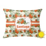 Pumpkins Outdoor Throw Pillow (Rectangular) (Personalized)