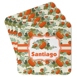 Pumpkins Paper Coasters w/ Name or Text