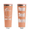 Pumpkins Peach RTIC Everyday Tumbler - 28 oz. - Front and Back