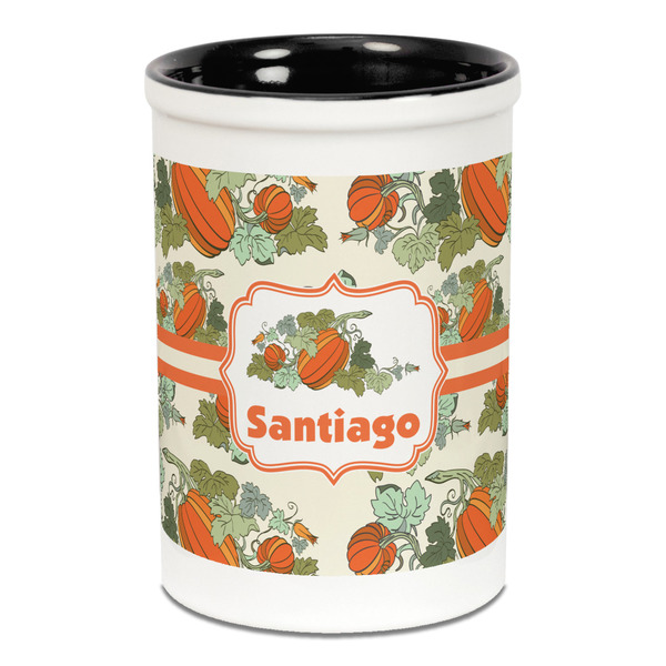 Pumpkins Pencil Holder - Black