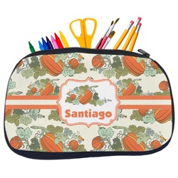 Pumpkins Neoprene Pencil Case - Medium w/ Name or Text