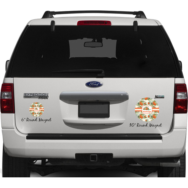 Pumpkins Personalized Car Magnets on Ford Explorer