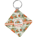 Pumpkins Diamond Plastic Keychain w/ Name or Text