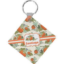 Pumpkins Diamond Plastic Keychain w/ Name or Text