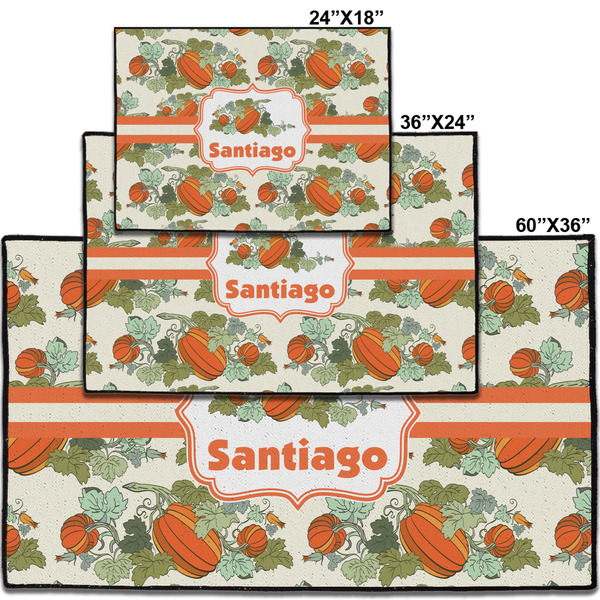 Pumpkins Personalized Door Mat - Group Parent IMF