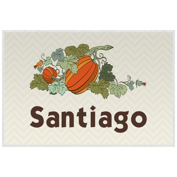 Pumpkins Personalized Placemat (Back)