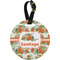 Pumpkins Personalized Round Luggage Tag