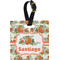 Pumpkins Plastic Luggage Tag - Square w/ Name or Text
